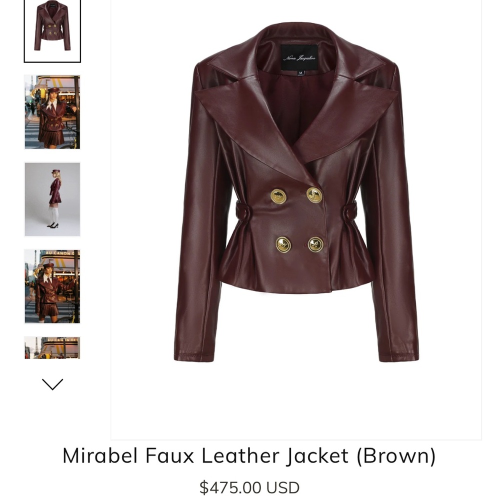 Nana Jacqueline jacket nib sz xs